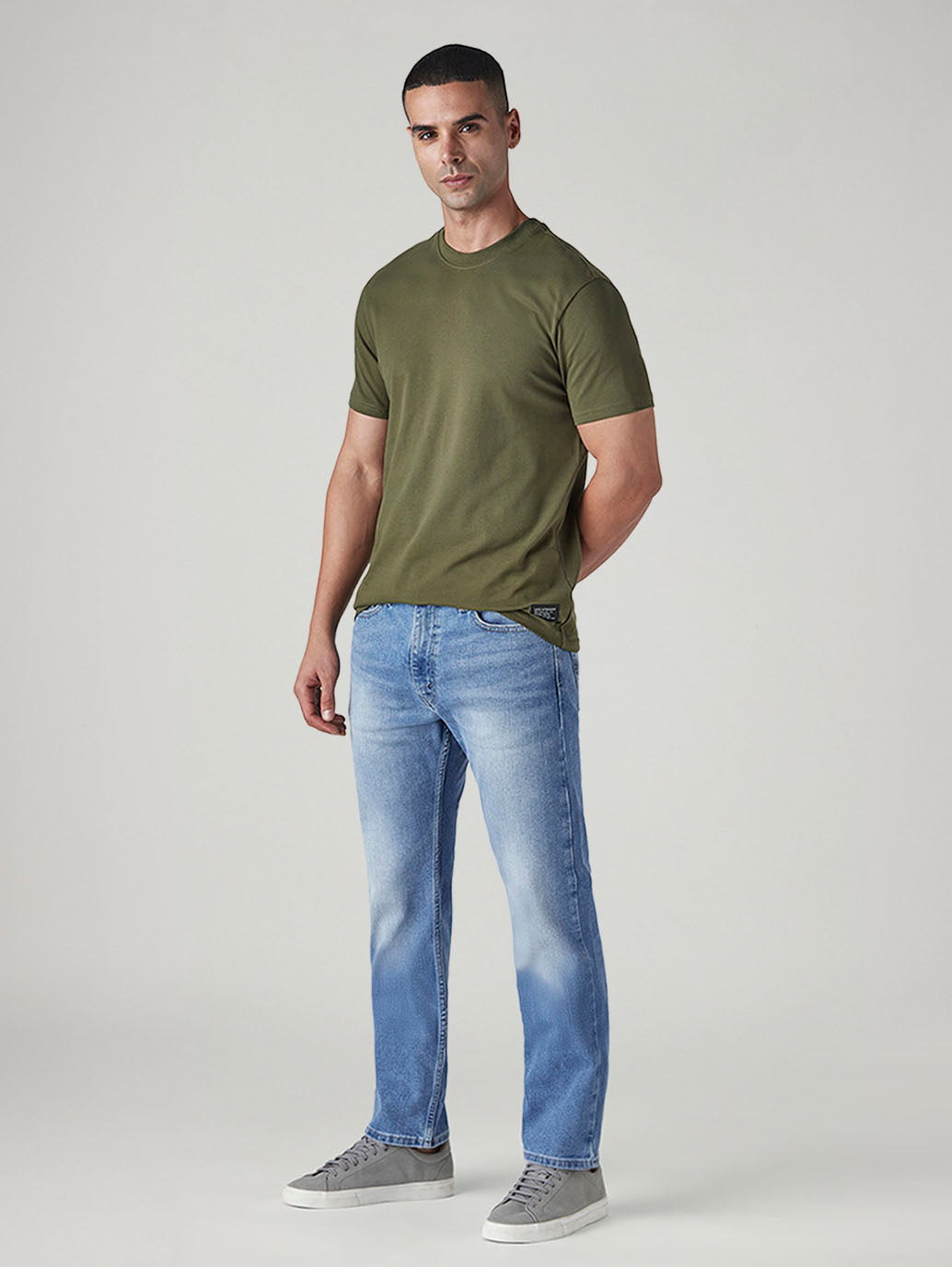 Men's 513 Light Blue Slim Straight Fit Mid Rise Jeans