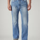 Men's 513 Light Blue Slim Straight Fit Mid Rise Jeans - Front View