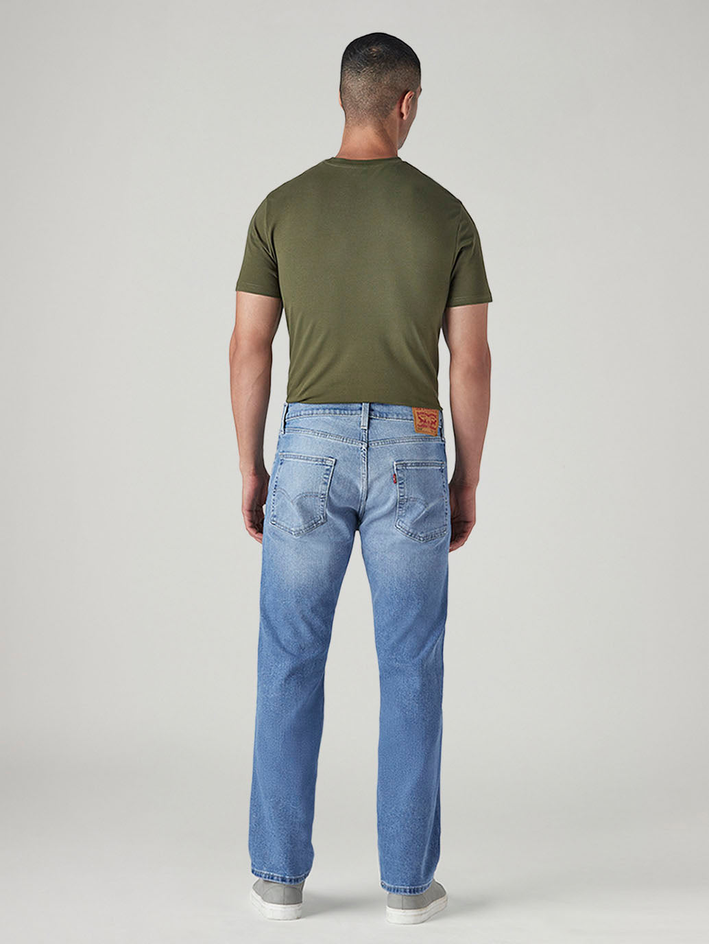 Men's 513 Light Blue Slim Straight Fit Mid Rise Jeans - Back View