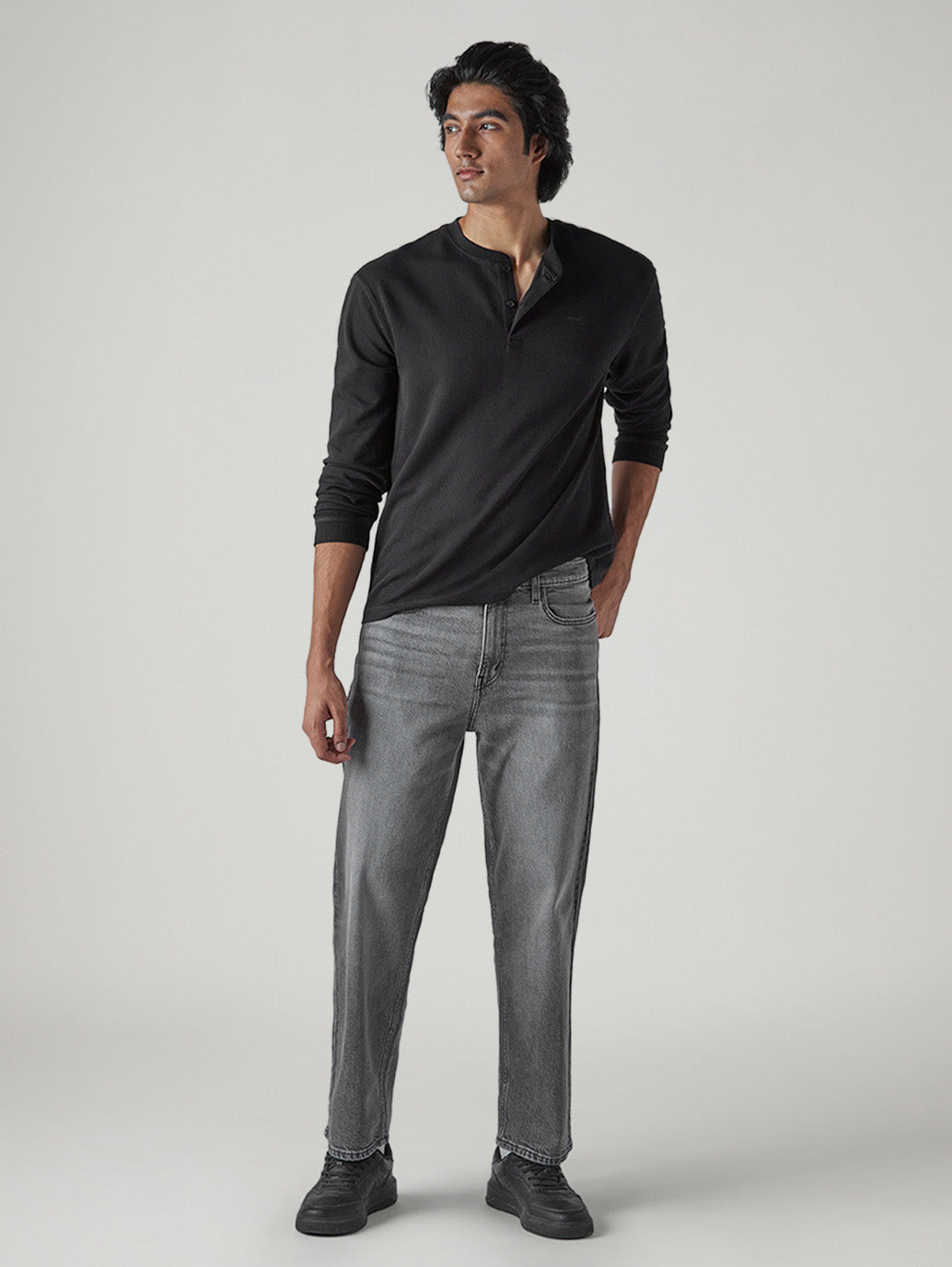 Men's 513 Grey Slim Straight Fit Mid Rise Jeans