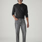 Men's 513 Grey Slim Straight Fit Mid Rise Jeans - Front View