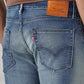 Men's Tinted 513 Slim Straight Fit Mid Rise Selvedge Jeans - Detail View