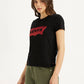 Women's Brand Logo Crew Neck T-shirt - Side View