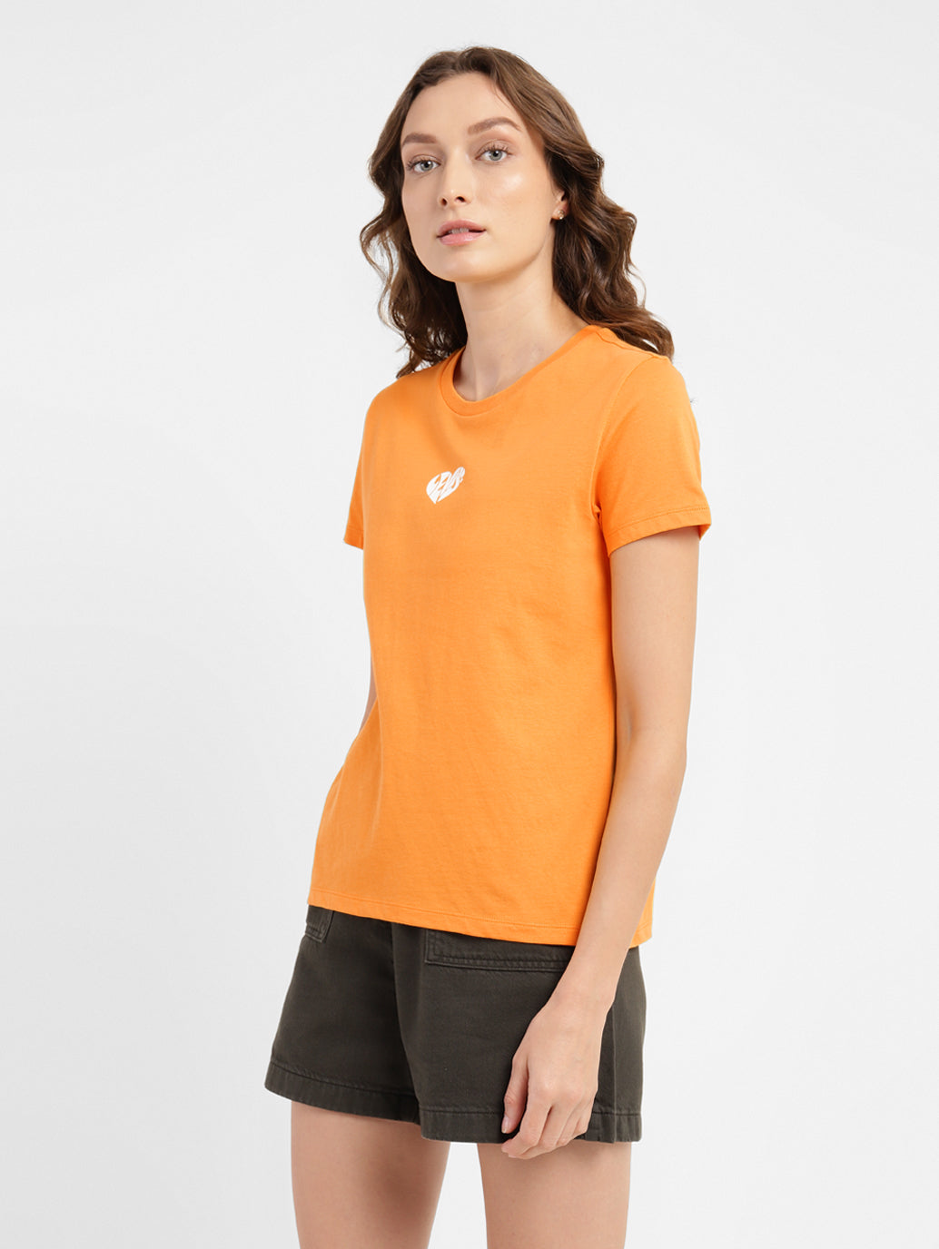 Women's Solid Crew Neck T-shirt - e65dde06-85aa-4a7a-9ca1-310b4d26ded5 View
