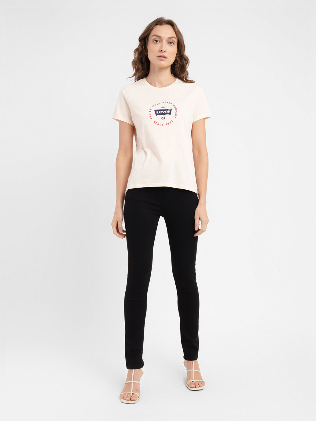Women's Brand Logo Slim Fit T-shirt - f5d06d4c-b872-4dad-9da3-37cb5982a9e1 View