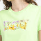 Women's Graphic Print Round Neck T-shirt Green - 38ceca0a-e49e-4b4c-801e-51ce249a3e93 View