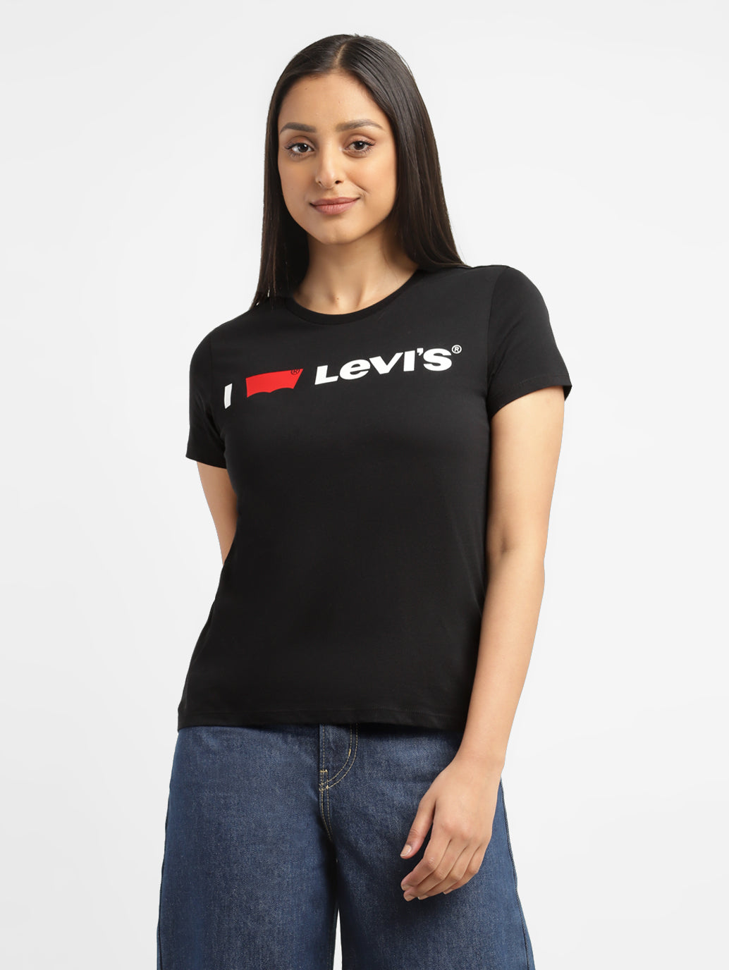 Women's Brand Logo Regular Fit T-shirt - 3891d846-3741-4a12-91f8-b02f4dddbe48 View
