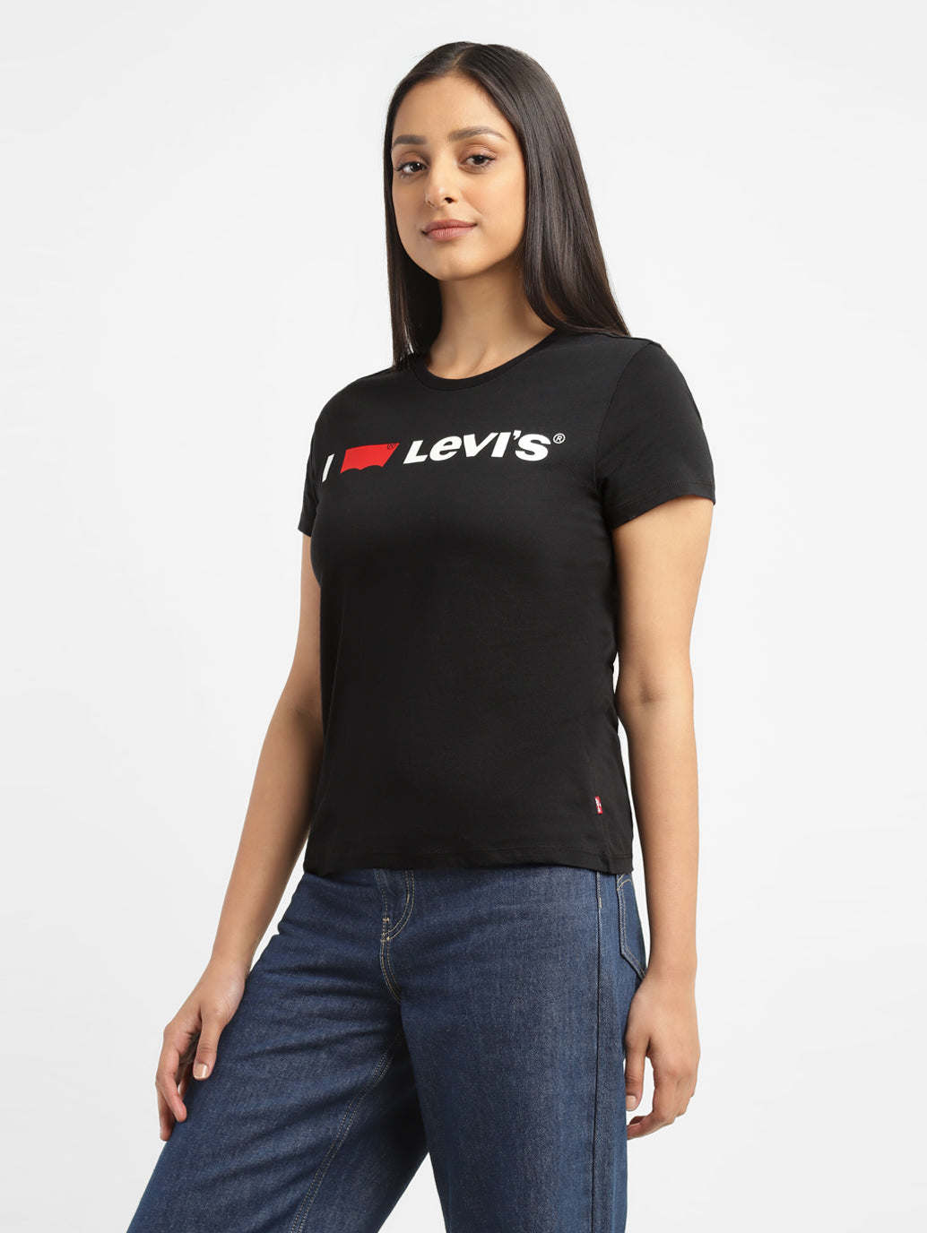 Women's Brand Logo Regular Fit T-shirt - 7c5fd027-7561-44c9-8fb9-273cfcac98b8 View