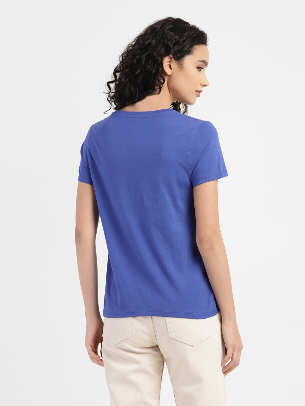 Women's Brand Logo Round Neck T-shirt - aa1bb230-ee3e-45c8-92ce-3ec811390249 View
