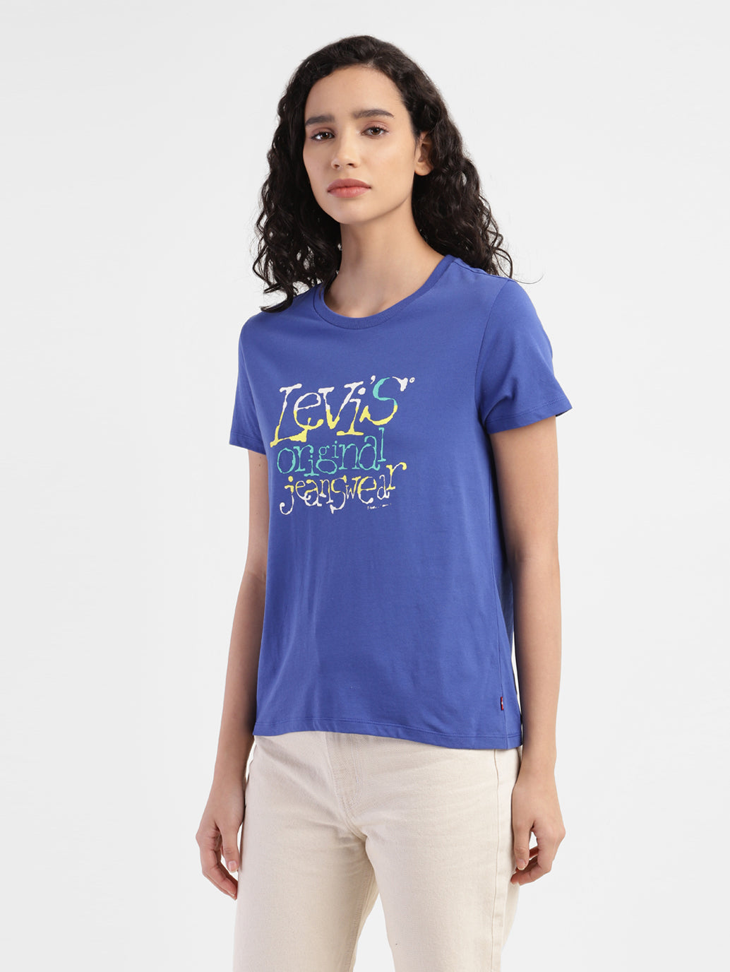 Women's Brand Logo Round Neck T-shirt - 401089bc-730c-478b-8e41-c29b445c5f72 View