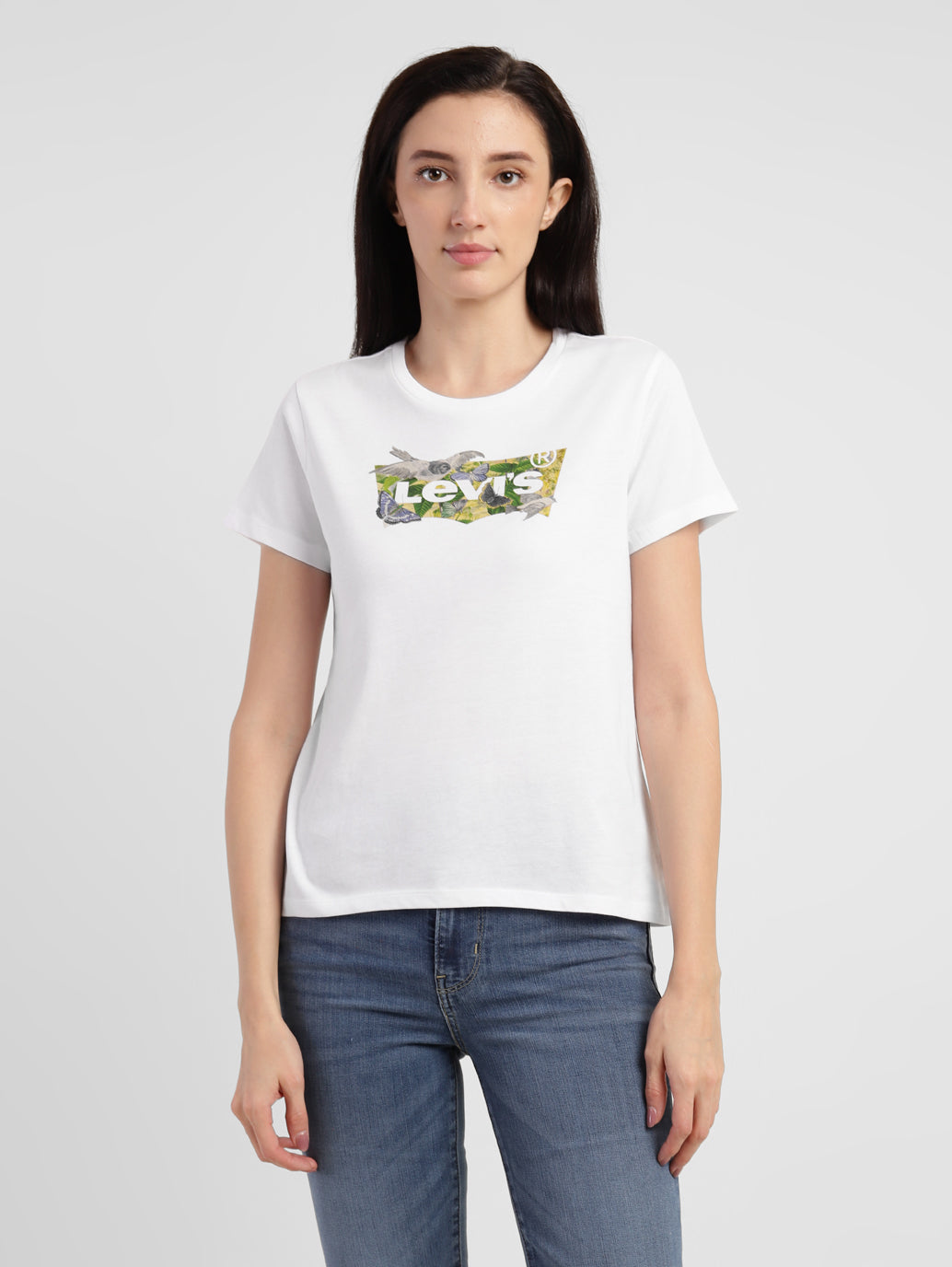 Women's Brand Logo Crew Neck T-shirt - 5a1f84ab-e0f4-48e5-9d41-0b6e244362e0 View