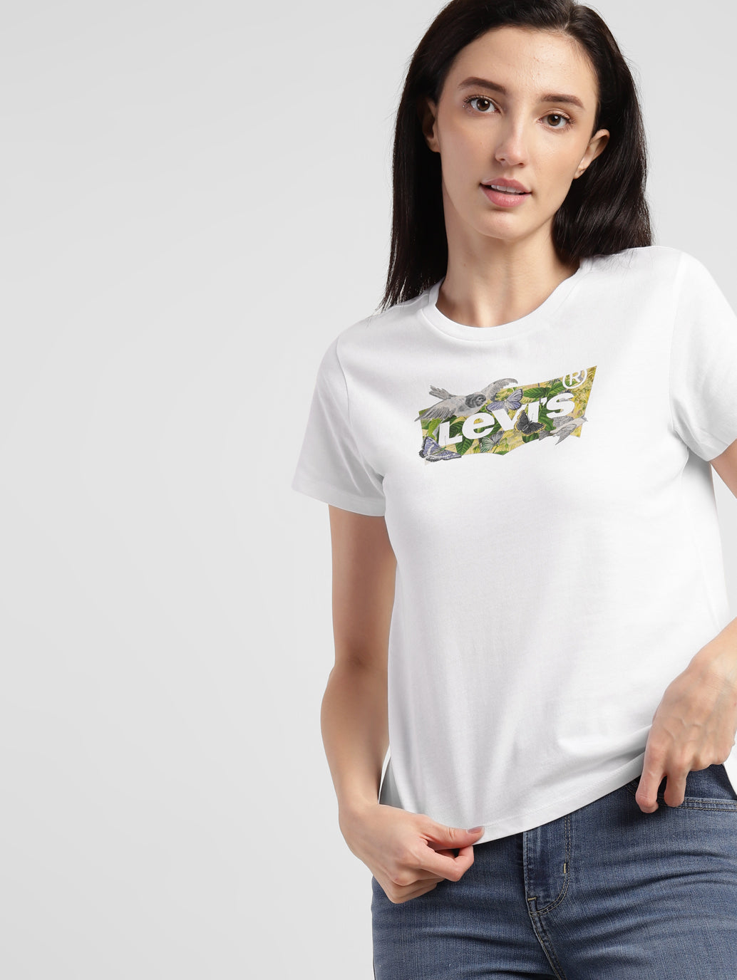 Women's Brand Logo Crew Neck T-shirt - ba7764cb-9959-4734-a777-0b022188dd74 View