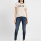 Women's Graphic Print Crew Neck T-shirt - ModelFront View