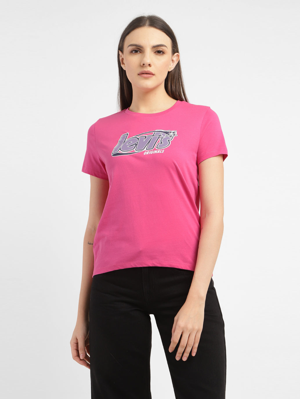 Women Regular Fit T-shirt - c6ca262d-dcde-4368-8a85-92ef0d42c9fb View