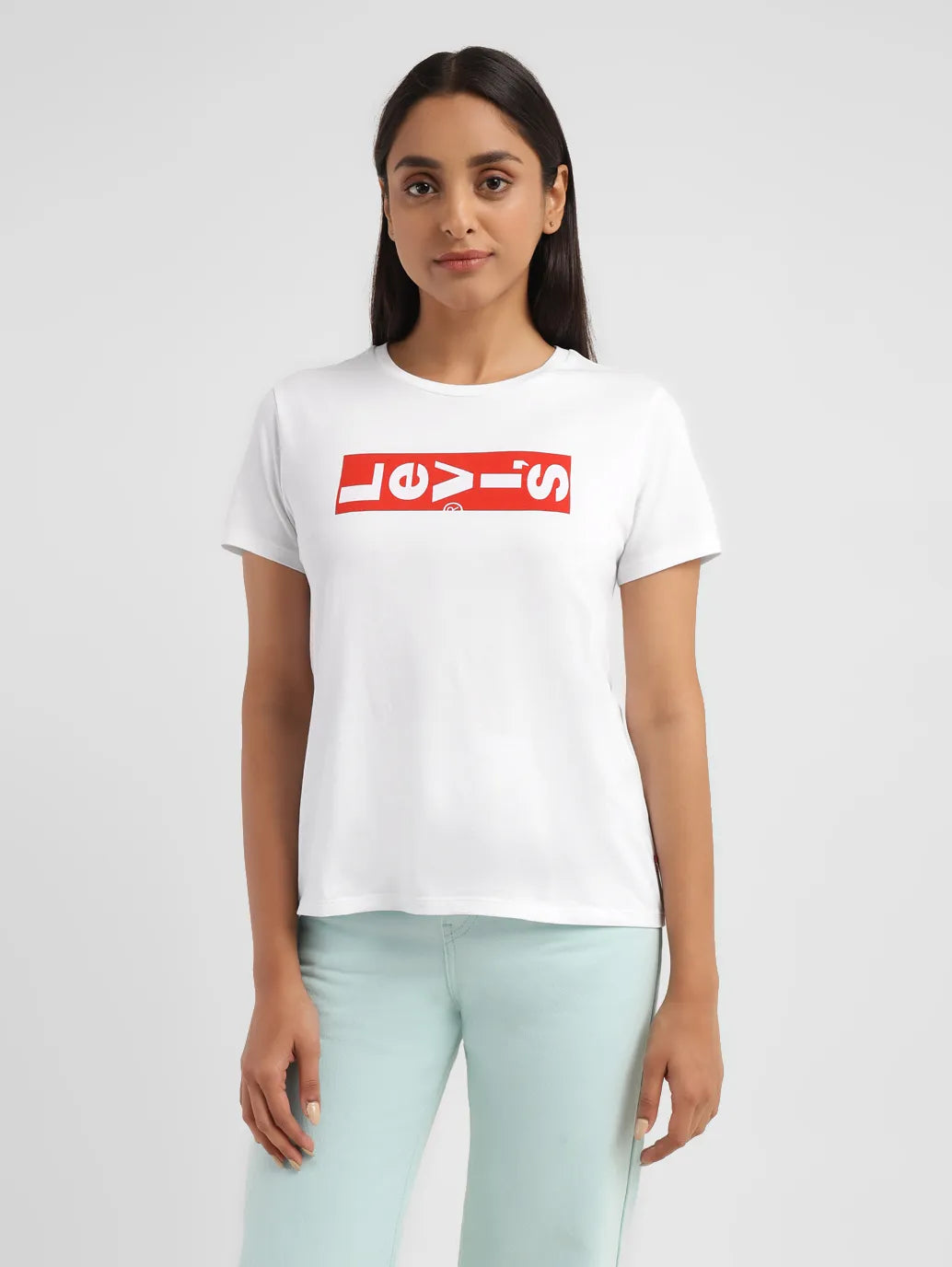 Women's Brand Logo Crew Neck T-shirt - 9e48bb90-74cf-47f8-813d-41c2a40e8293 View