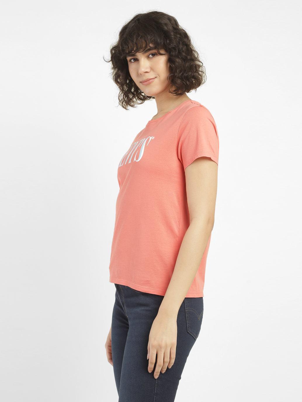 Women's Brand Logo Crew Neck T-shirt - 139a59ac-7218-4007-94b3-da236551b623 View