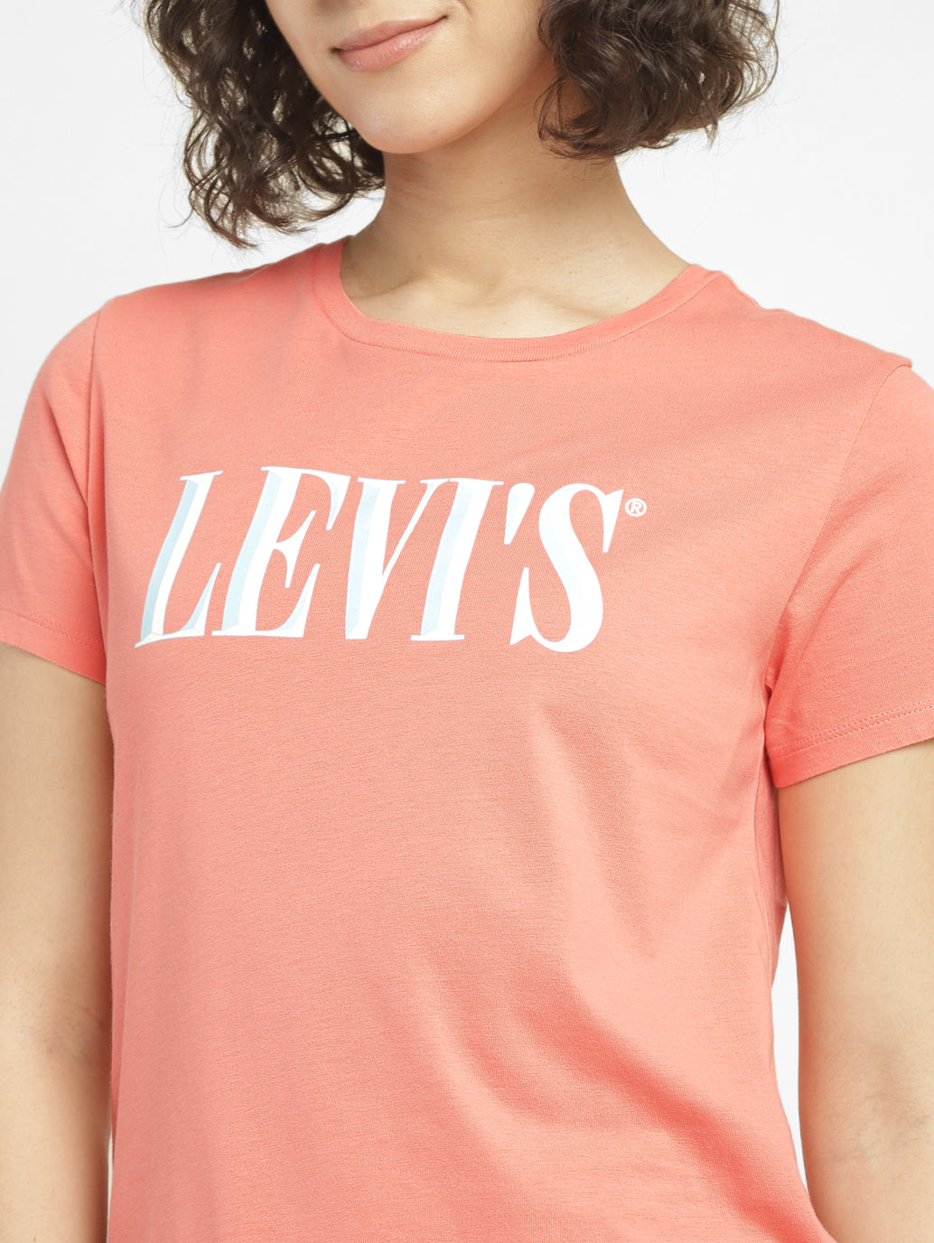 Women's Brand Logo Crew Neck T-shirt - FrontDetails View
