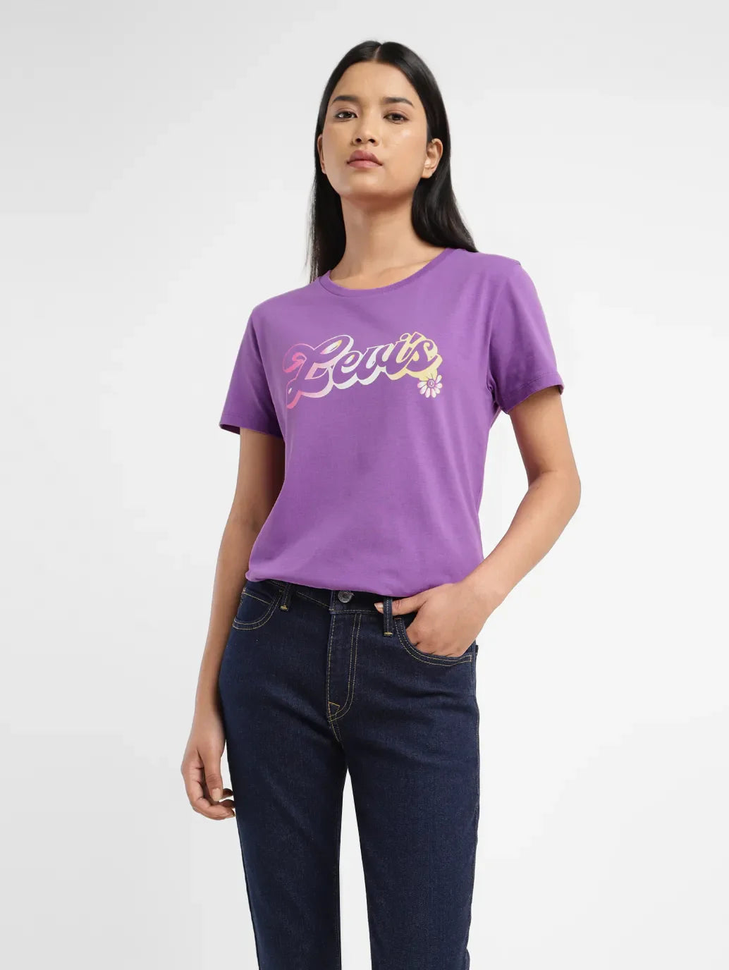 Women's Brand Logo Crew Neck T shirt - c2761258-258c-43b4-b4ac-54870482f30c View