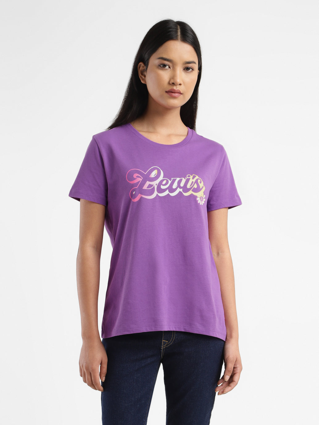 Women's Brand Logo Crew Neck T shirt - cdca0e30-dde5-4779-a419-a03fab8aab74 View