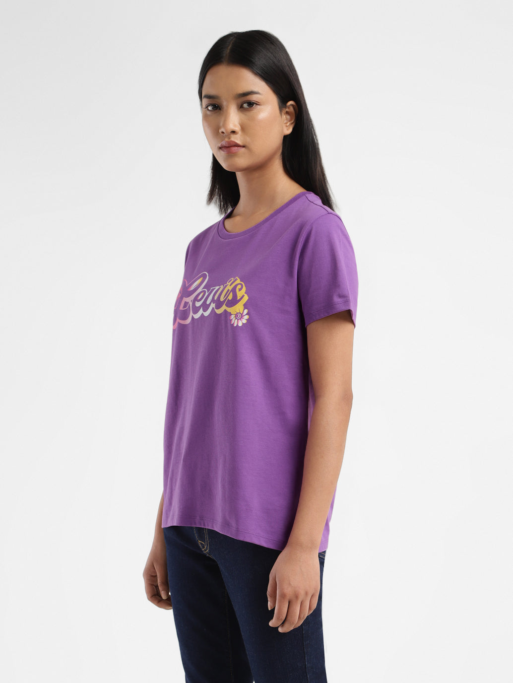 Women's Brand Logo Crew Neck T shirt - 42907e55-82ad-42f9-9666-e56d70c779d4 View