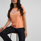 Women's Graphic Print Crew Neck T-shirt - StyleShot View