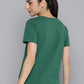 Women's Graphic Print Crew Neck T-shirt - Back View