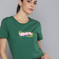 Women's Graphic Print Crew Neck T-shirt - Front View