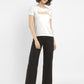 Women's Brand Logo Crew Neck T-shirt - ModelFront View