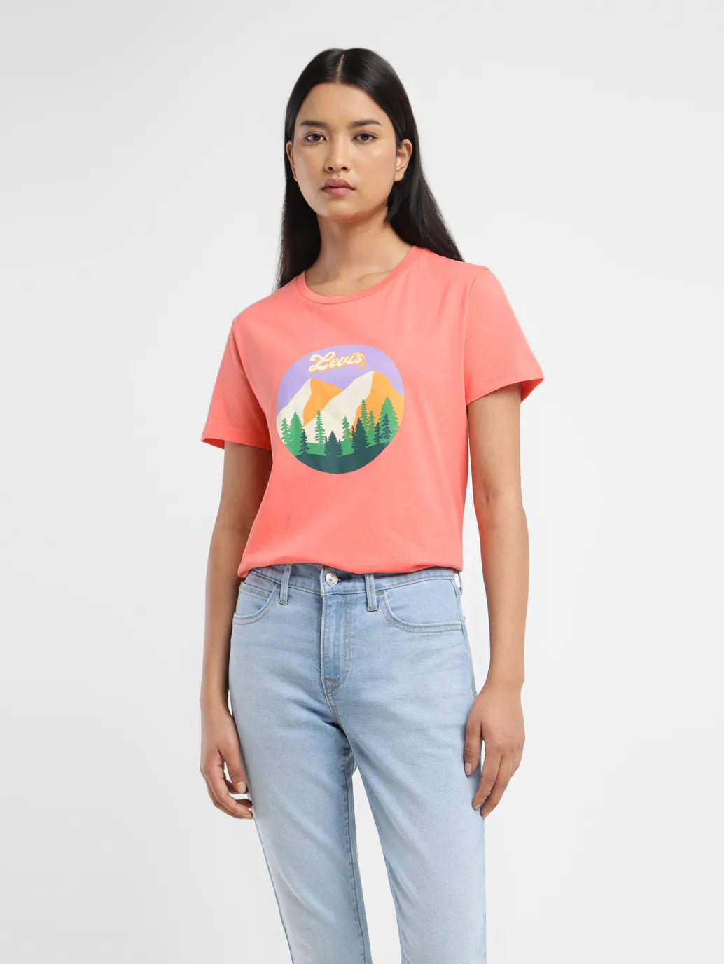 Women's Graphic Print Crew Neck T shirt - 4c9e2950-087c-4926-9408-eb1fccdc4086 View