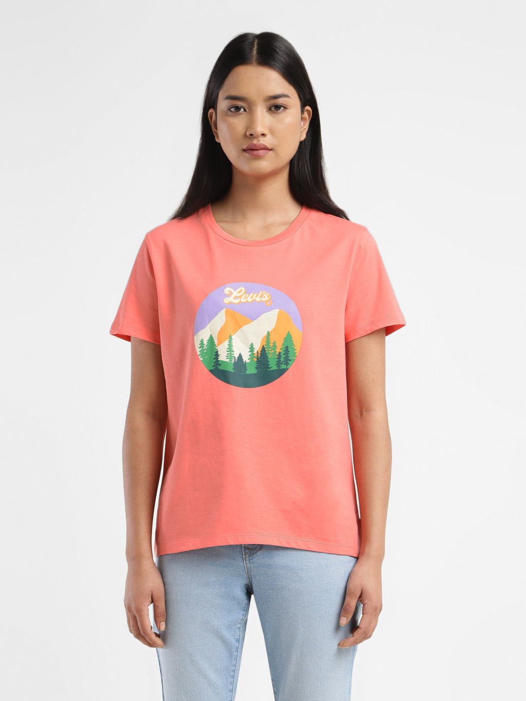 Women's Graphic Print Crew Neck T shirt - 0c507805-aaa9-4f45-8486-6148981e3ee3 View