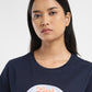 Women's Graphic Printed Crew Neck T-Shirt - FrontDetails View