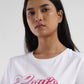 Women's Brand Logo Crew Neck T-Shirt - FrontDetails View
