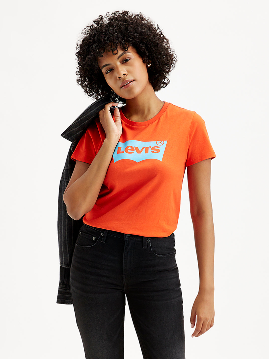 Women's Brand Logo Regular Fit T-Shirt - Styleshot View