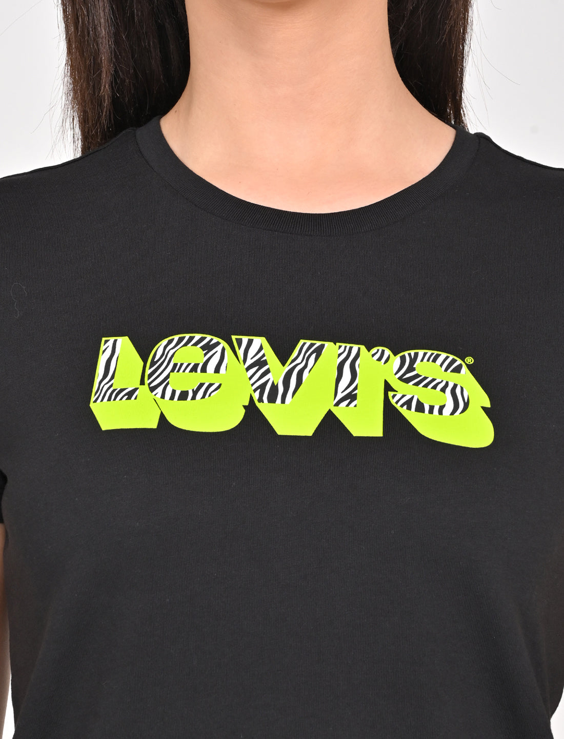 Women's Brand Logo Crew Neck T-Shirt - 20Detail View