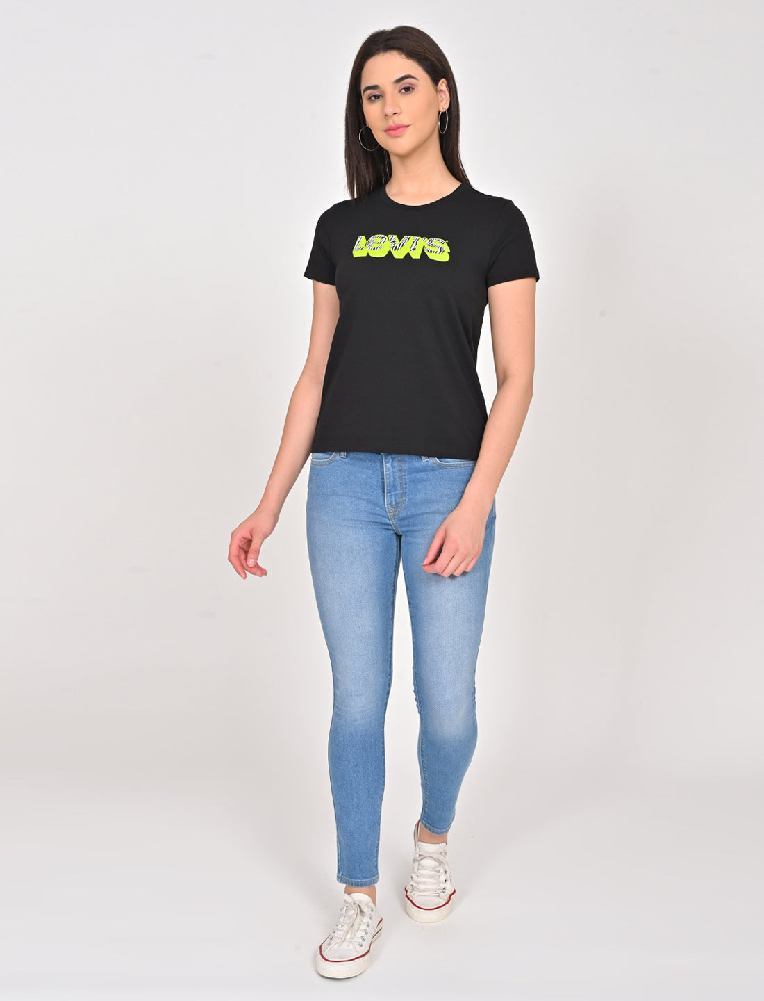 Women's Brand Logo Crew Neck T-Shirt - Lookshot View