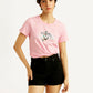 Women's Graphic Print Crew Neck T-shirt - Styleshot View