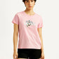 Women's Graphic Print Crew Neck T-shirt - Front View