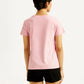 Women's Graphic Print Crew Neck T-shirt - Back View