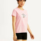 Women's Graphic Print Crew Neck T-shirt - Side View