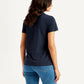 Women's Graphic Print Crew Neck T-shirt - Back View