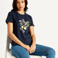 Women's Graphic Print Crew Neck T-shirt - Styleshot View