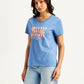 Women's Graphic Print Crew Neck T-shirt - Side View