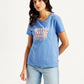 Women's Graphic Print Crew Neck T-shirt - Styleshot View