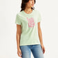 Women's Graphic Print Crew Neck T-shirt - Side View
