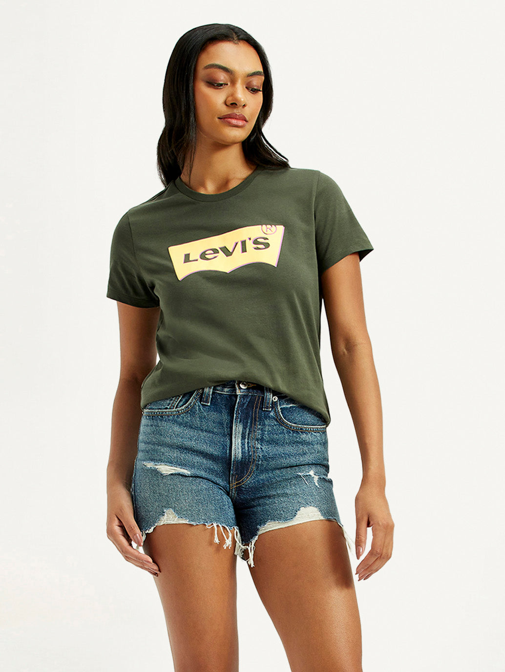 Women's Graphic Print Regular Fit T-Shirt - Styleshot View