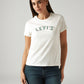 Women's Brand Logo White Crew Neck T-shirt - Styleshot View