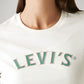 Women's Brand Logo White Crew Neck T-shirt - Detail View