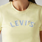 Women's Brand Logo Yellow Crew Neck T-shirt - 20 View