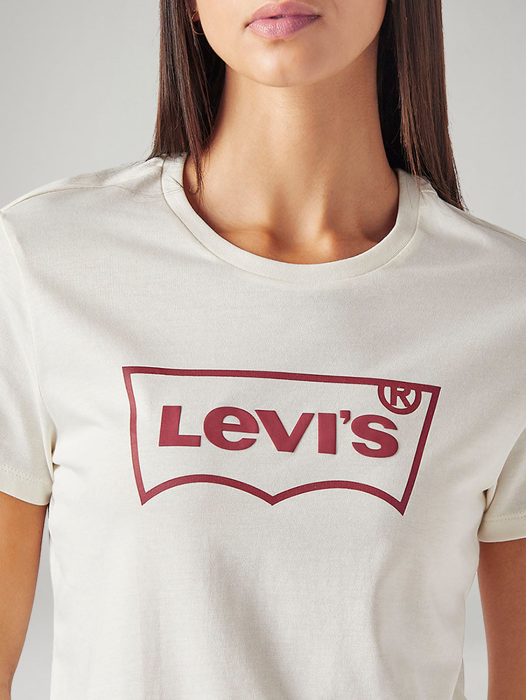 Women's Logo Printed Regular Fit T-Shirt - Detail View