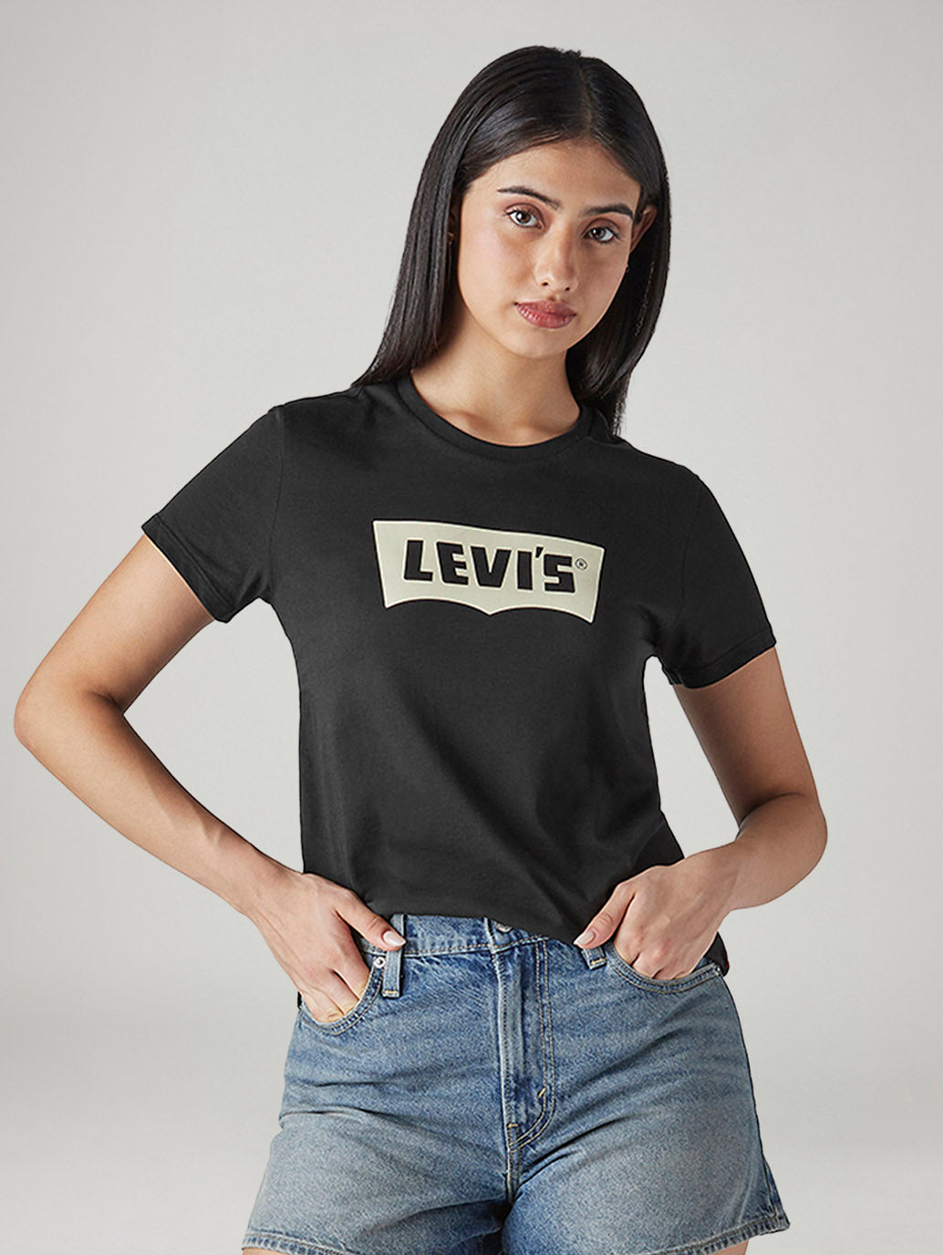 Women's Logo Printed Slim Fit T-Shirt